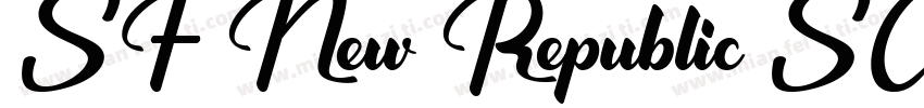 SF New Republic SC Bold字体转换